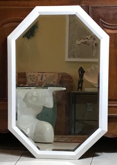Lacquer Geometric Hexagon Mirror