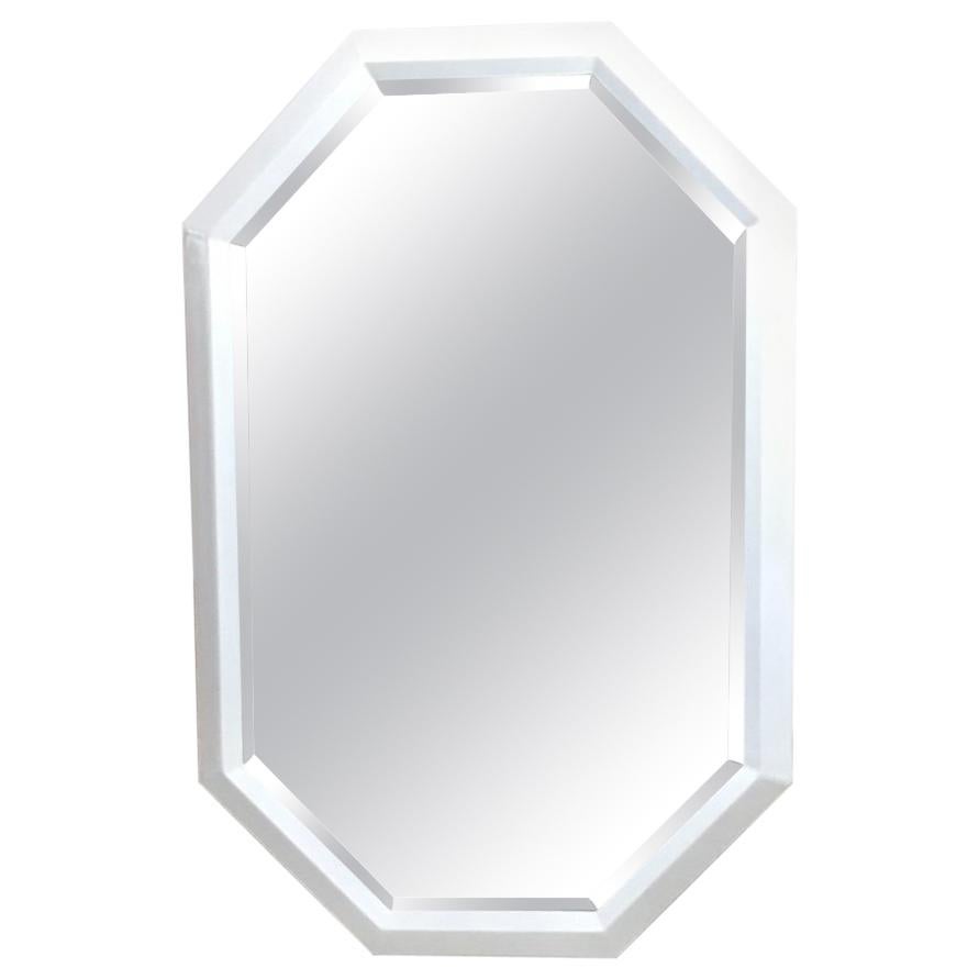 Lacquer Geometric Hexagon Mirror