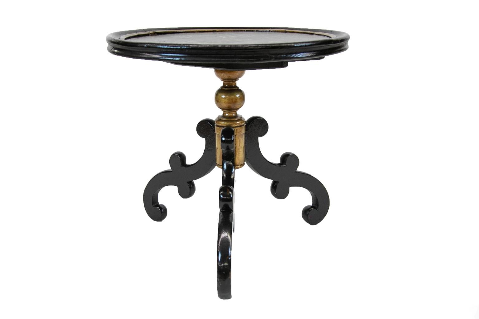 Late 19th Century Lacquer Occasional Table For Sale