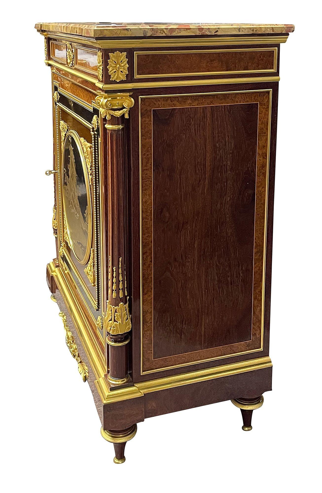 Louis XIV Lacquer side cabinet after Beurdeley, 1890 For Sale