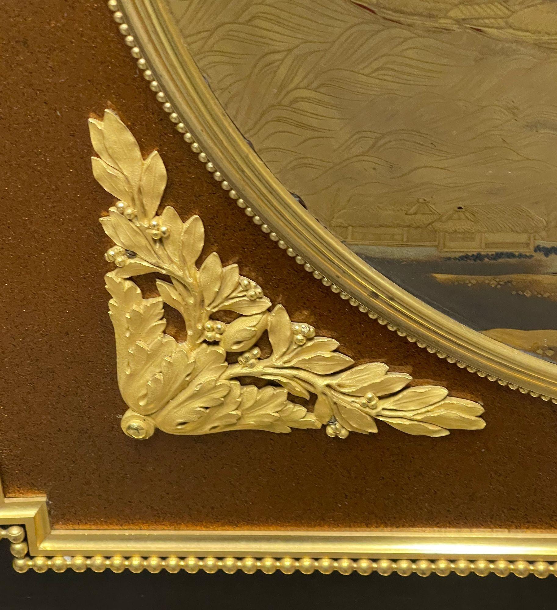 Ormolu Lacquer side cabinet after Beurdeley, 1890 For Sale