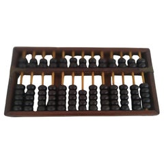 Lacquered Abacus with Brass Accents