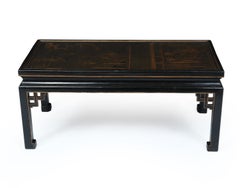 Lacquered and Gilt Chinoiserie Coffee Table, circa 1920