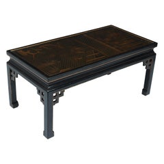 Lacquered and Gilt Chinoiserie Coffee Table, circa 1920