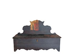 Banc laqué et peint de 600' Toscane
