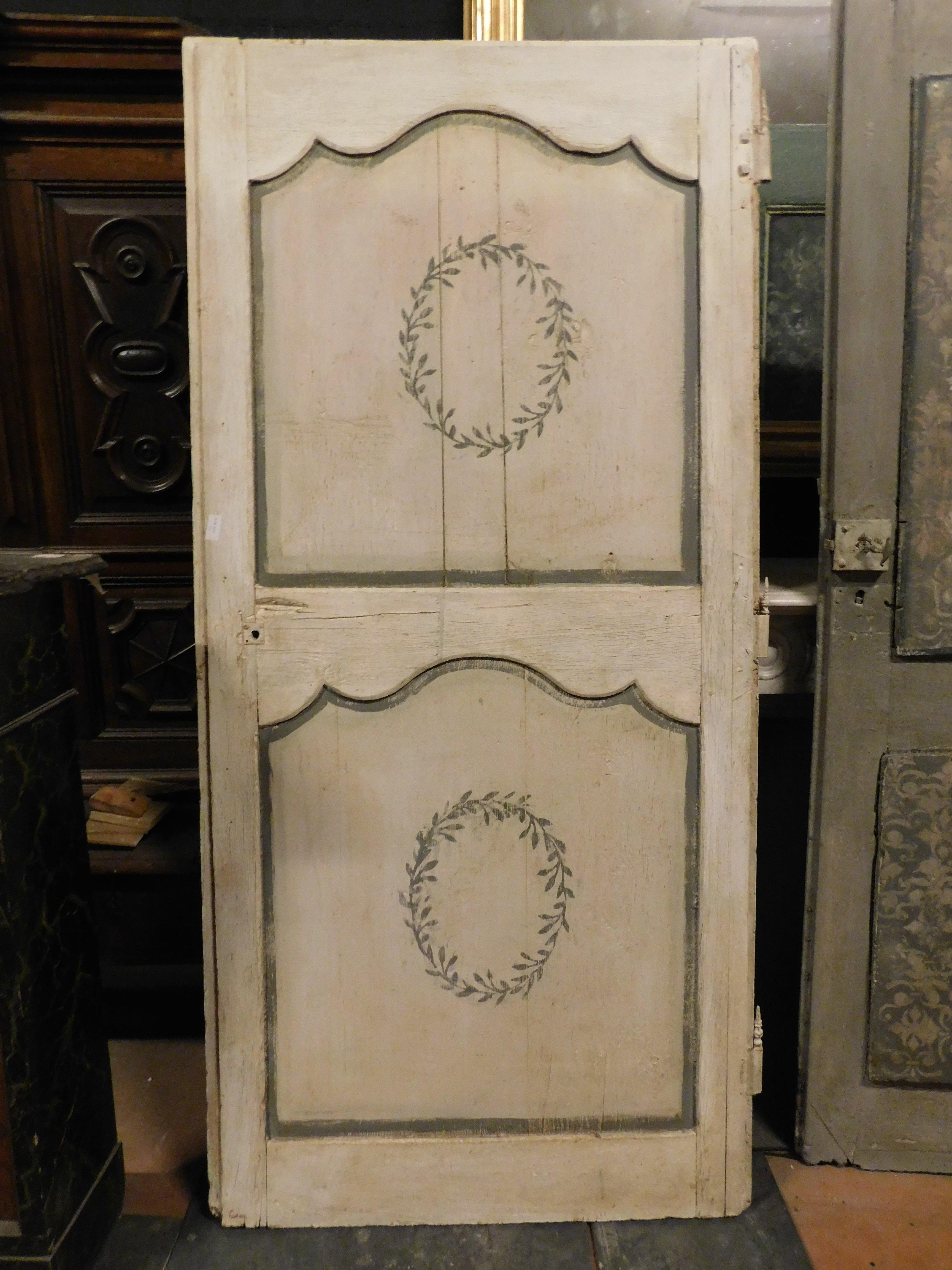Porta in legno laccato e dipinto con forme geometriche barocche, Italia in vendita 3