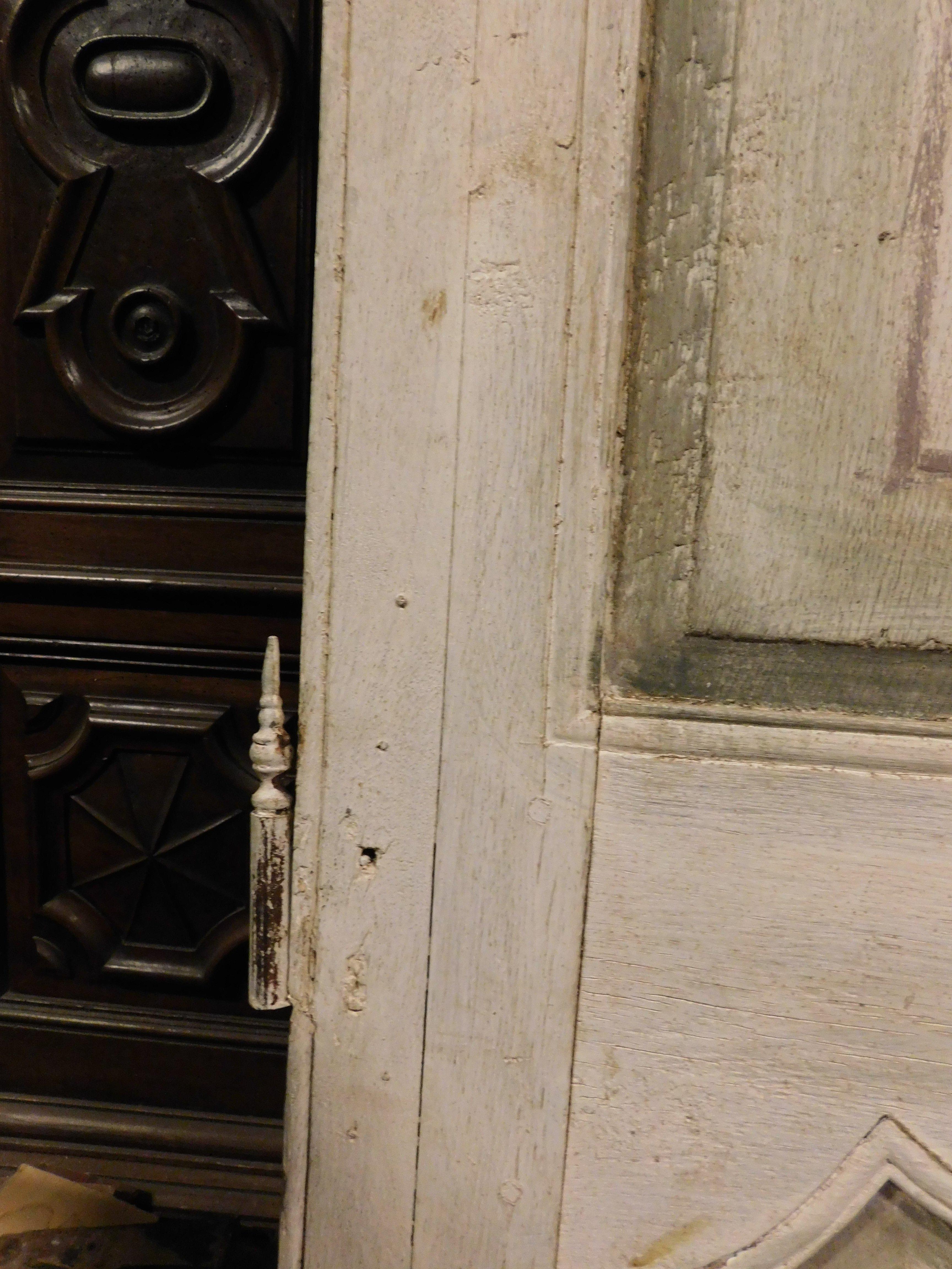 Porta in legno laccato e dipinto con forme geometriche barocche, Italia in vendita 1