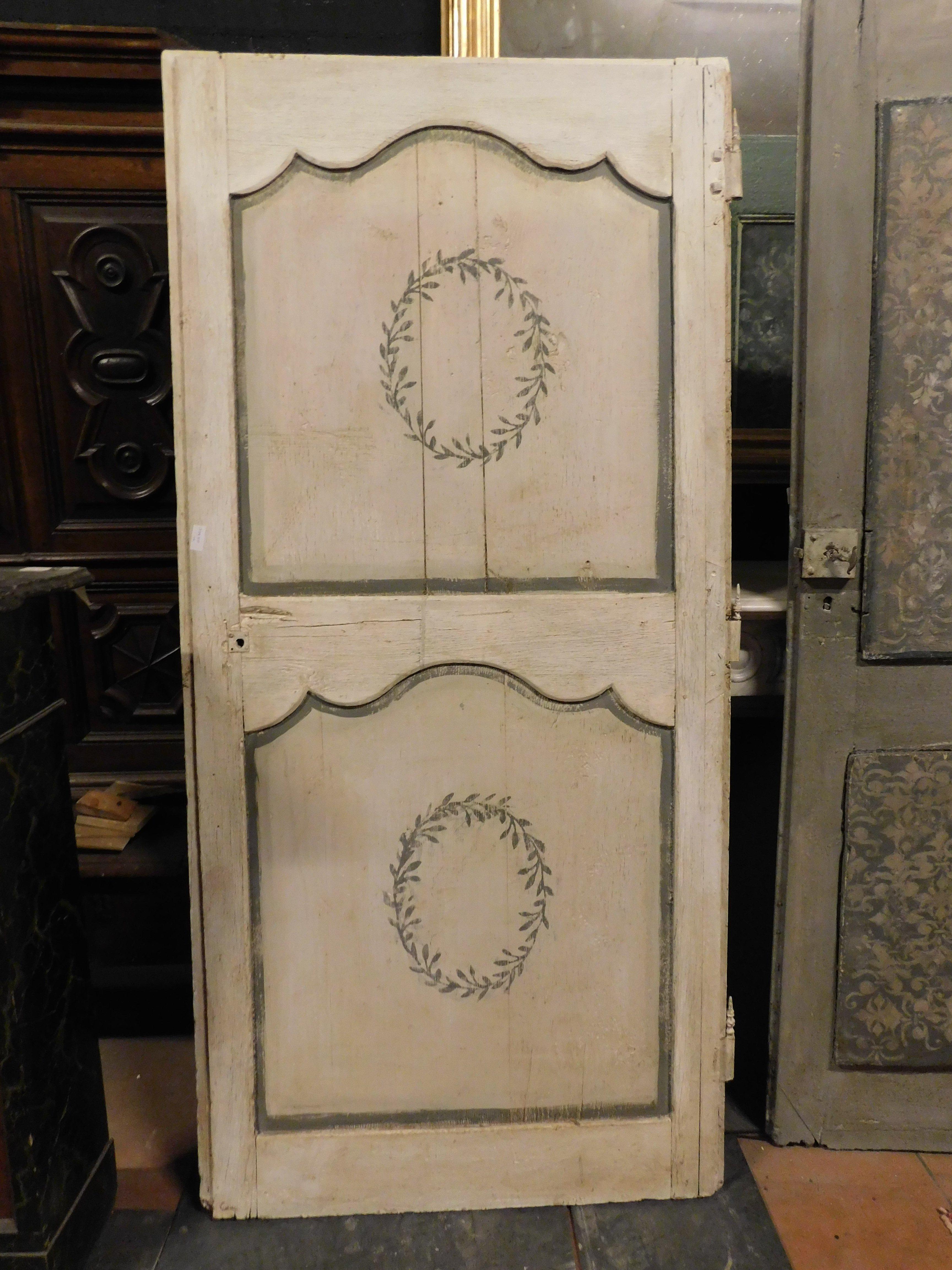 Porta in legno laccato e dipinto con forme geometriche barocche, Italia in vendita 2