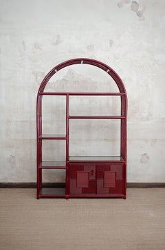 Librería con arco lacado – década de los 80