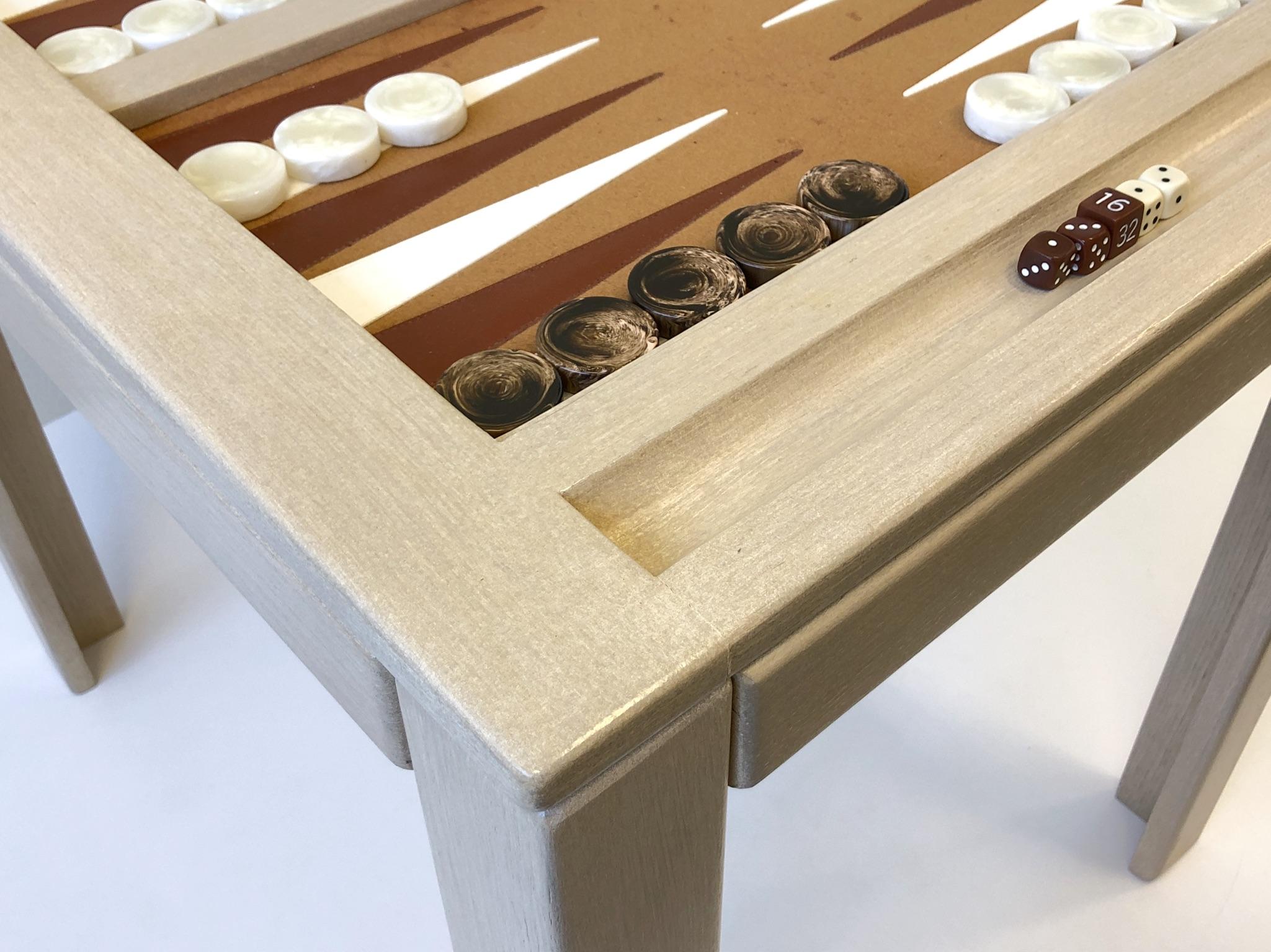 American Lacquered Backgammon Table by Steve Chase