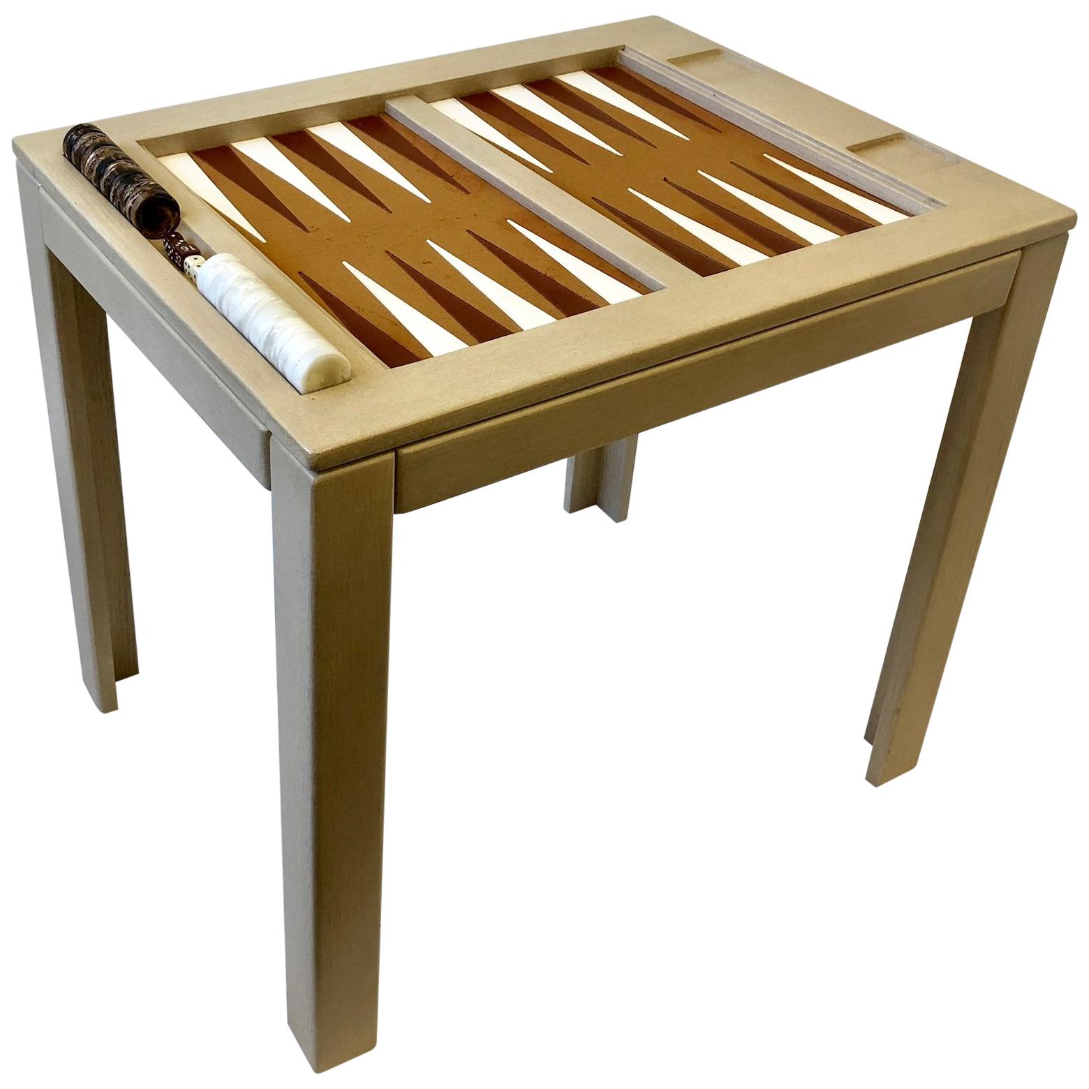 Lacquered Backgammon Table by Steve Chase