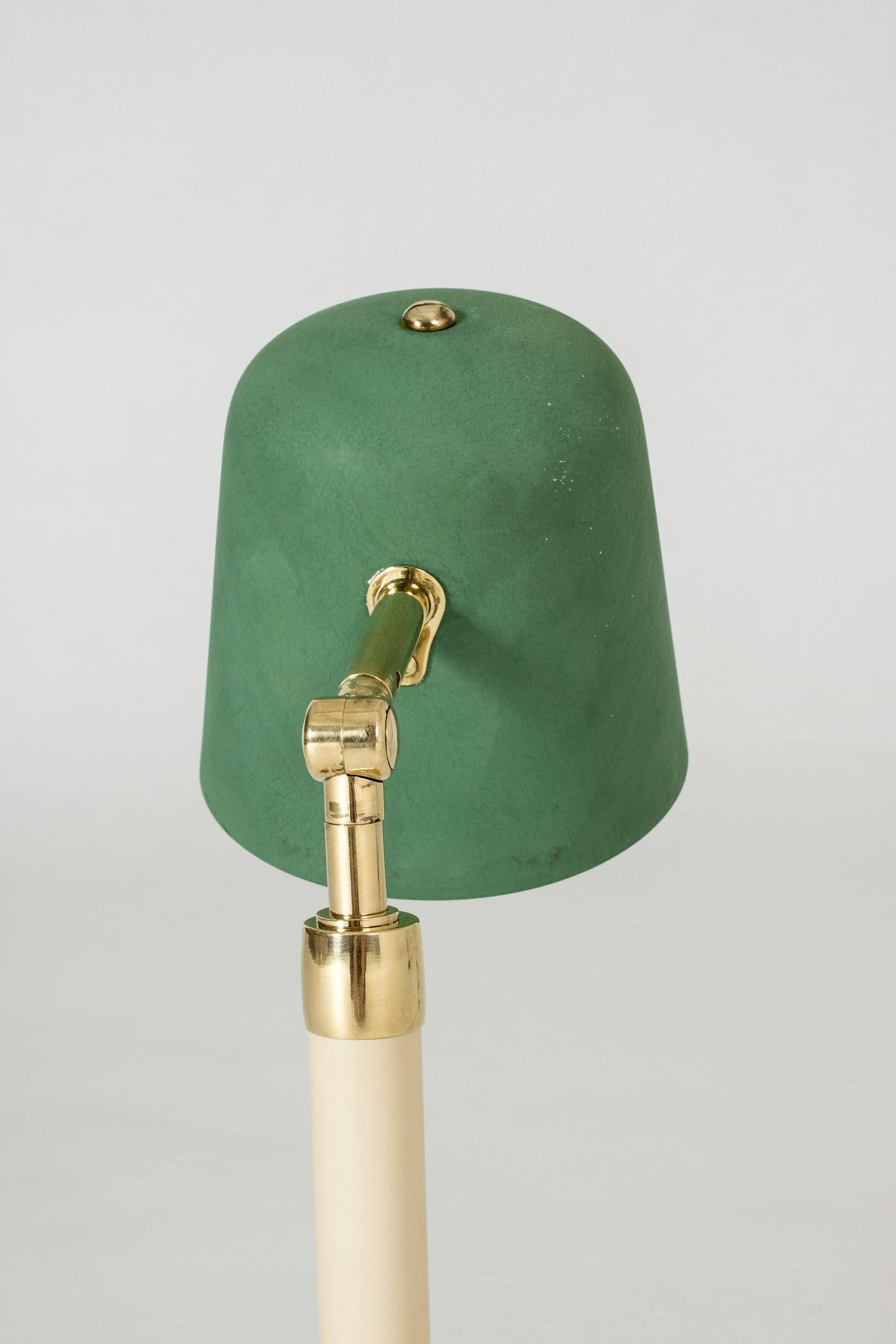 Mid-20th Century Lacquered Brass Table Lamp by Bertil Brisborg