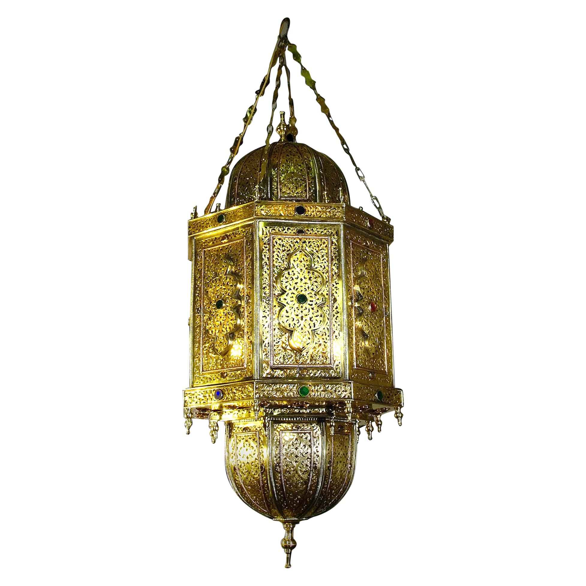 Lacquered Bronze "Sultan Lantern" For Sale