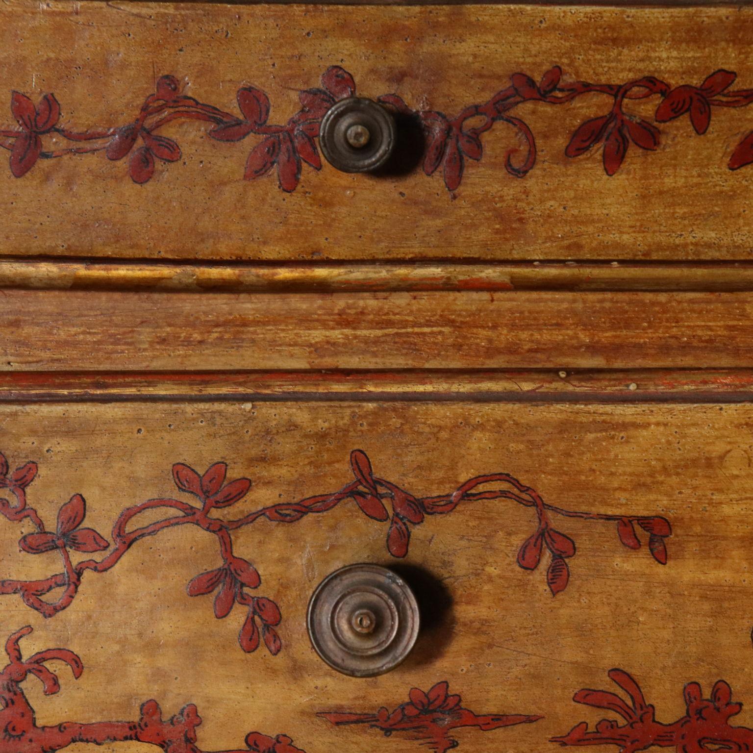 Lacquered Bureau Bookcase Piedmont, Italy, Mid-18th Century 7