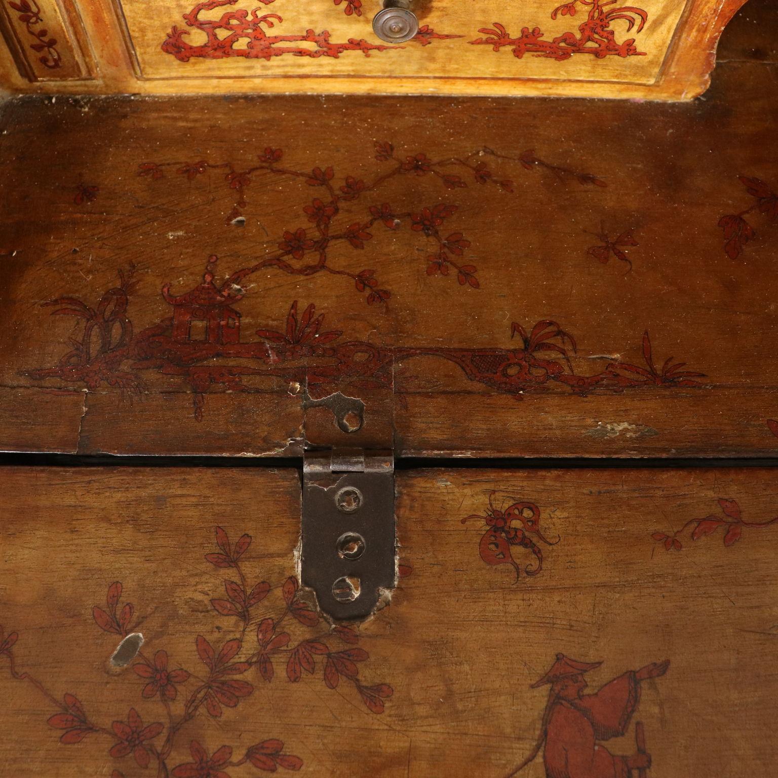 Lacquered Bureau Bookcase Piedmont, Italy, Mid-18th Century 12