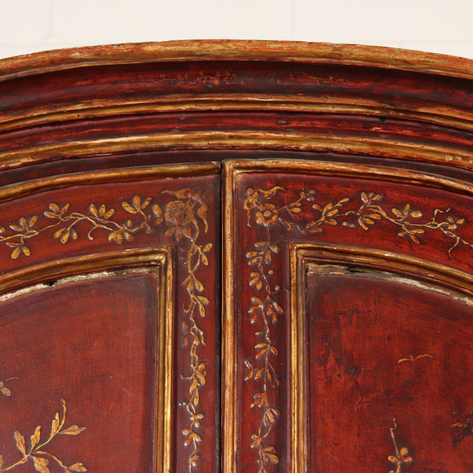 Other Lacquered Bureau Bookcase Piedmont, Italy, Mid-18th Century