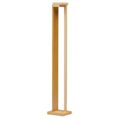 Lacquered Burl Floor Lamp by Paul Michel, Belgium, 1980s