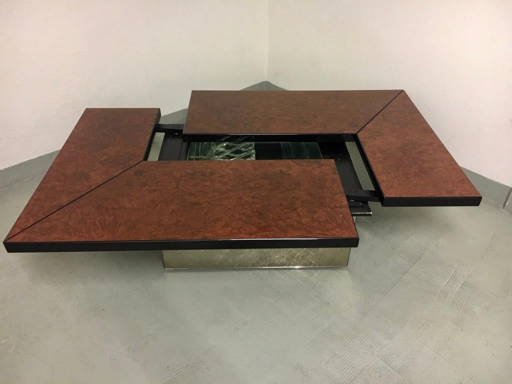 coffee table with sliding top