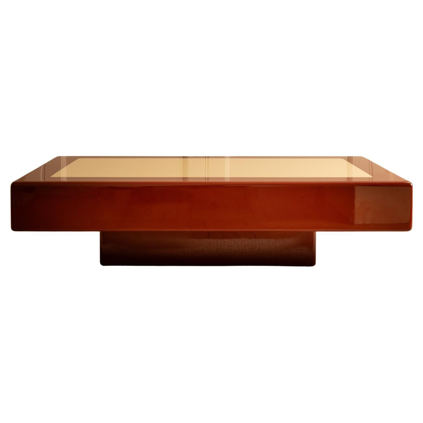 Lacquered Coffee Table - Italy 1970s For Sale