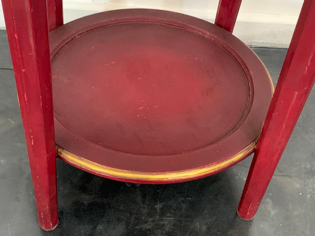 Mesa de centro lacada con tapa de mármol, años 30 en Bueno estado para la venta en Montelabbate, PU
