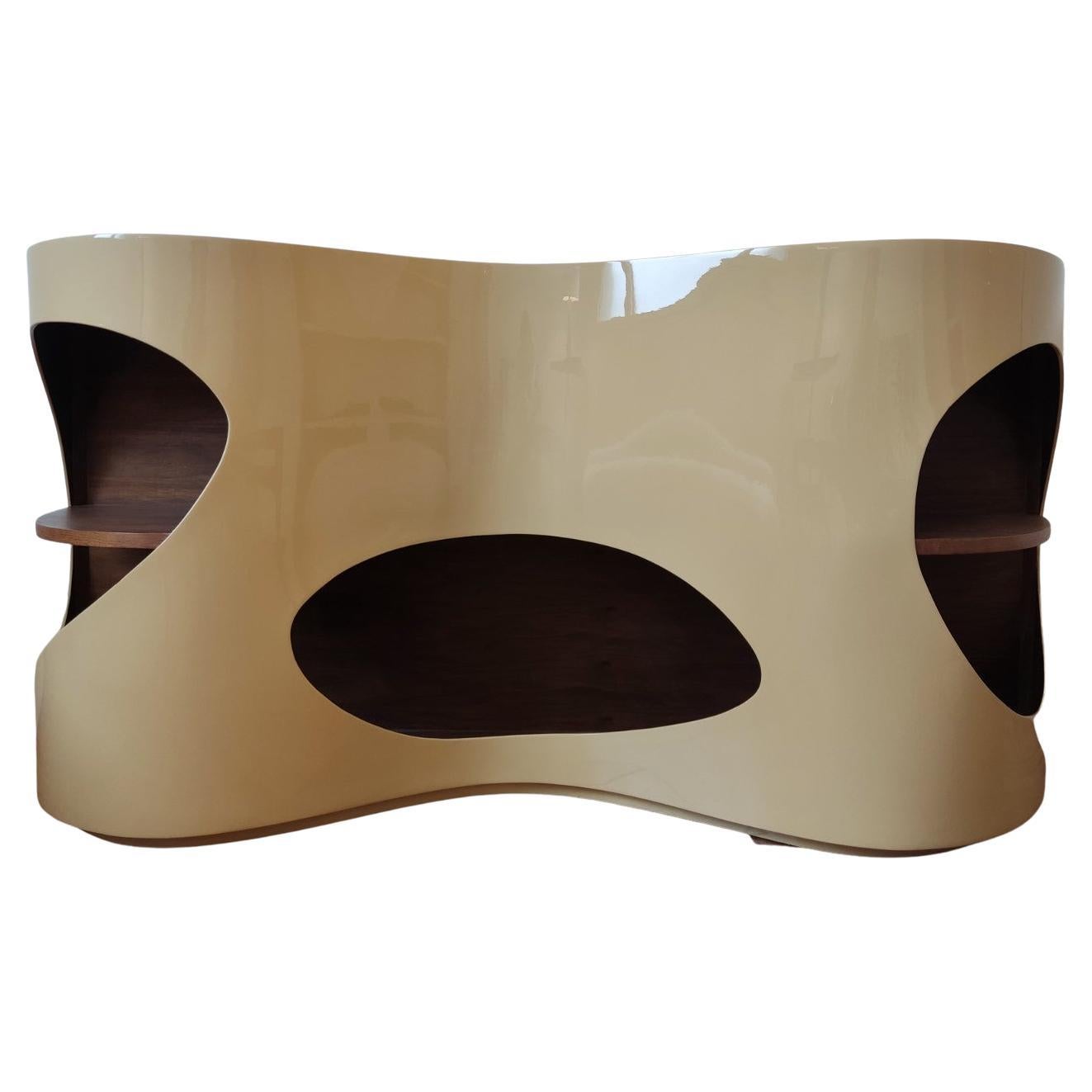 Lacquered console - Space age - Italy 70s