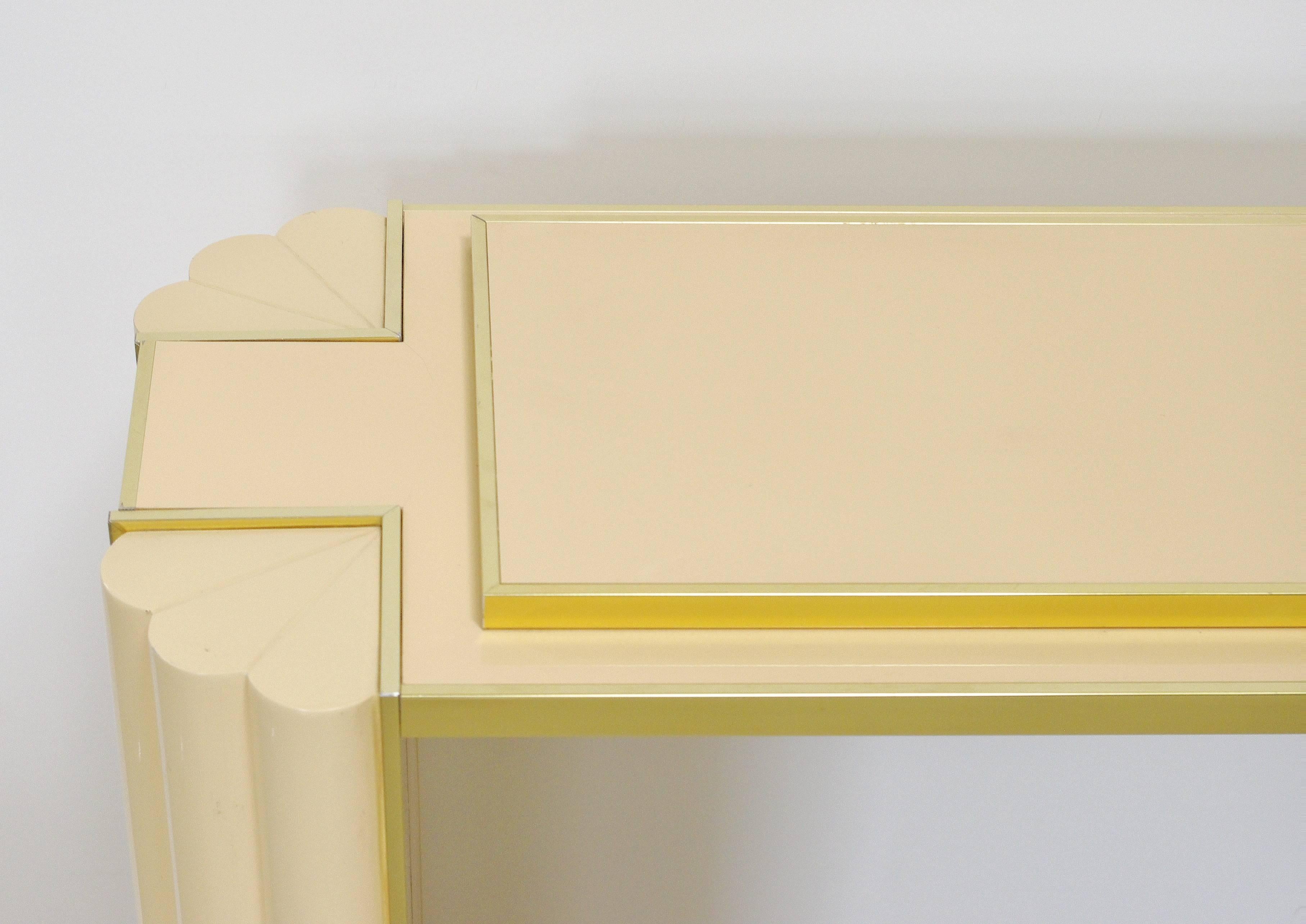 20th Century Lacquered Console Table by Alain Delon for Maison Jansen