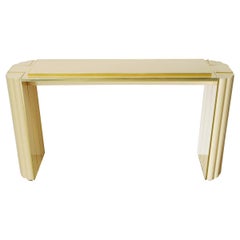 Lacquered Console Table by Alain Delon for Maison Jansen