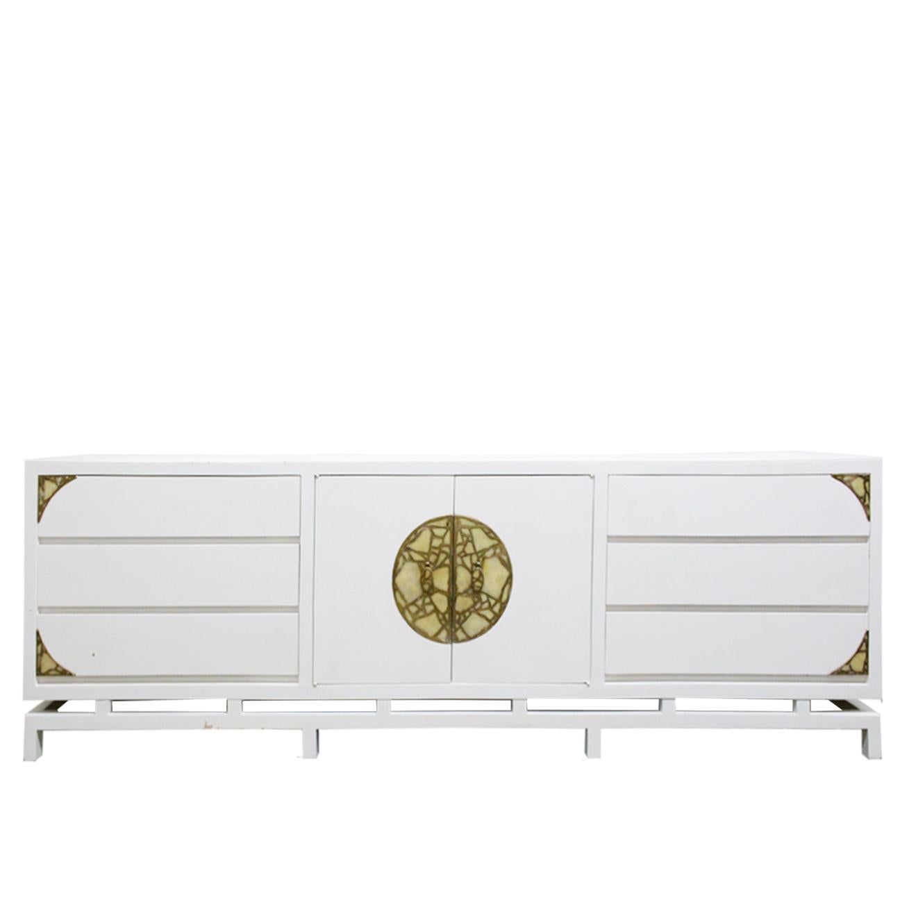 Lacquered Credenza/Dresser by Frank Kyle with Pepe Mendoza Hardware