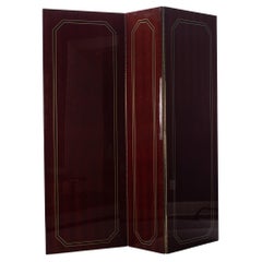 Lacquered Deco Style Screen