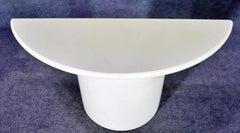 Lacquered Demilune Console