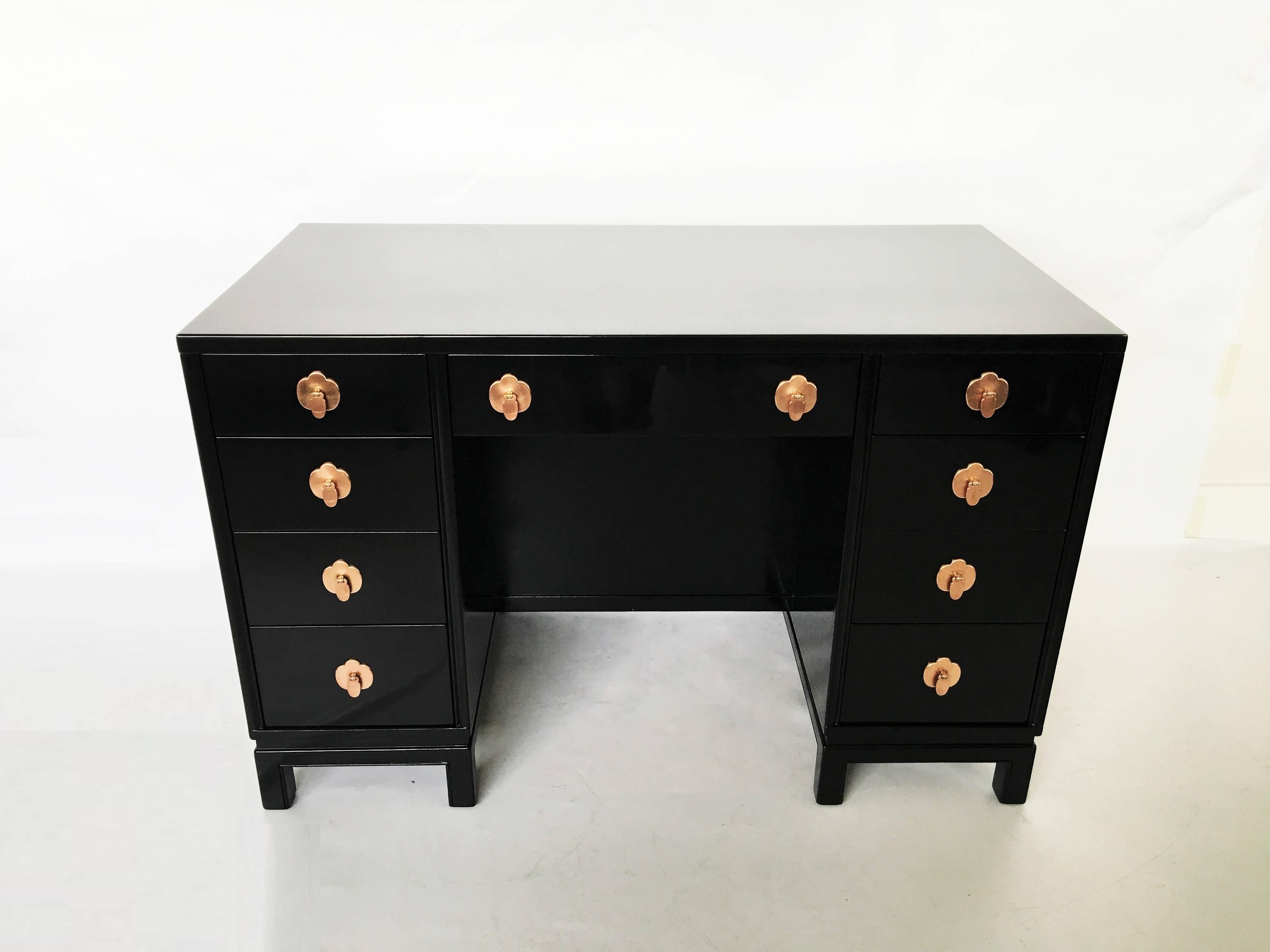American Lacquered Desk by Landstrom Furniture For Sale