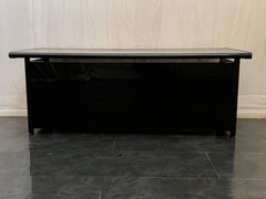 Lacquered Desk With Leather Top By Kazuhide Takahama For Simon, 70s