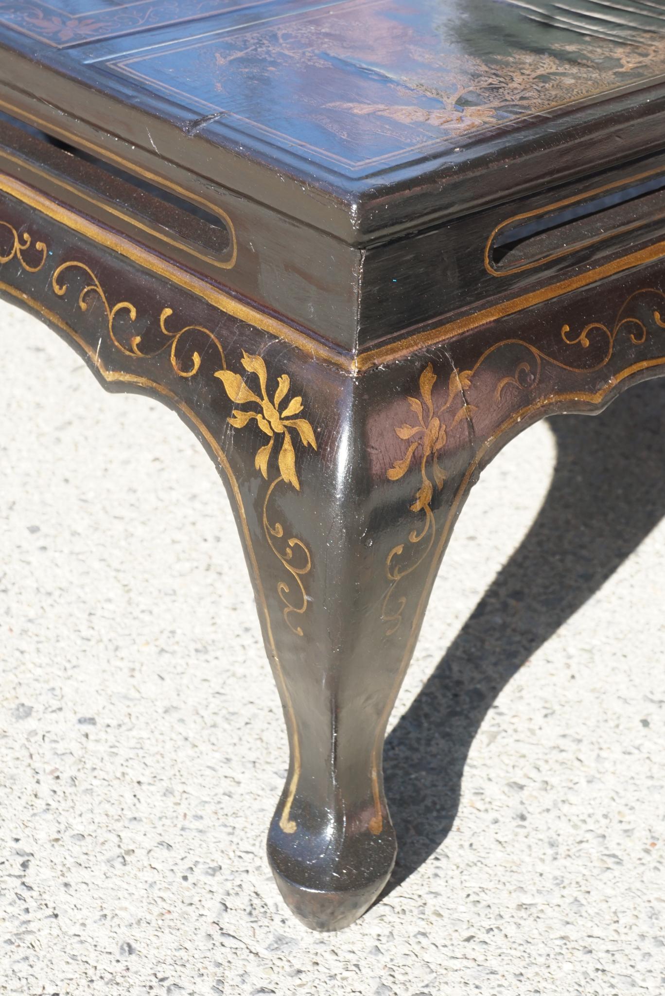Lacquered Early 20th Century Chinoiserie Coffee Table from Michael Smith 3