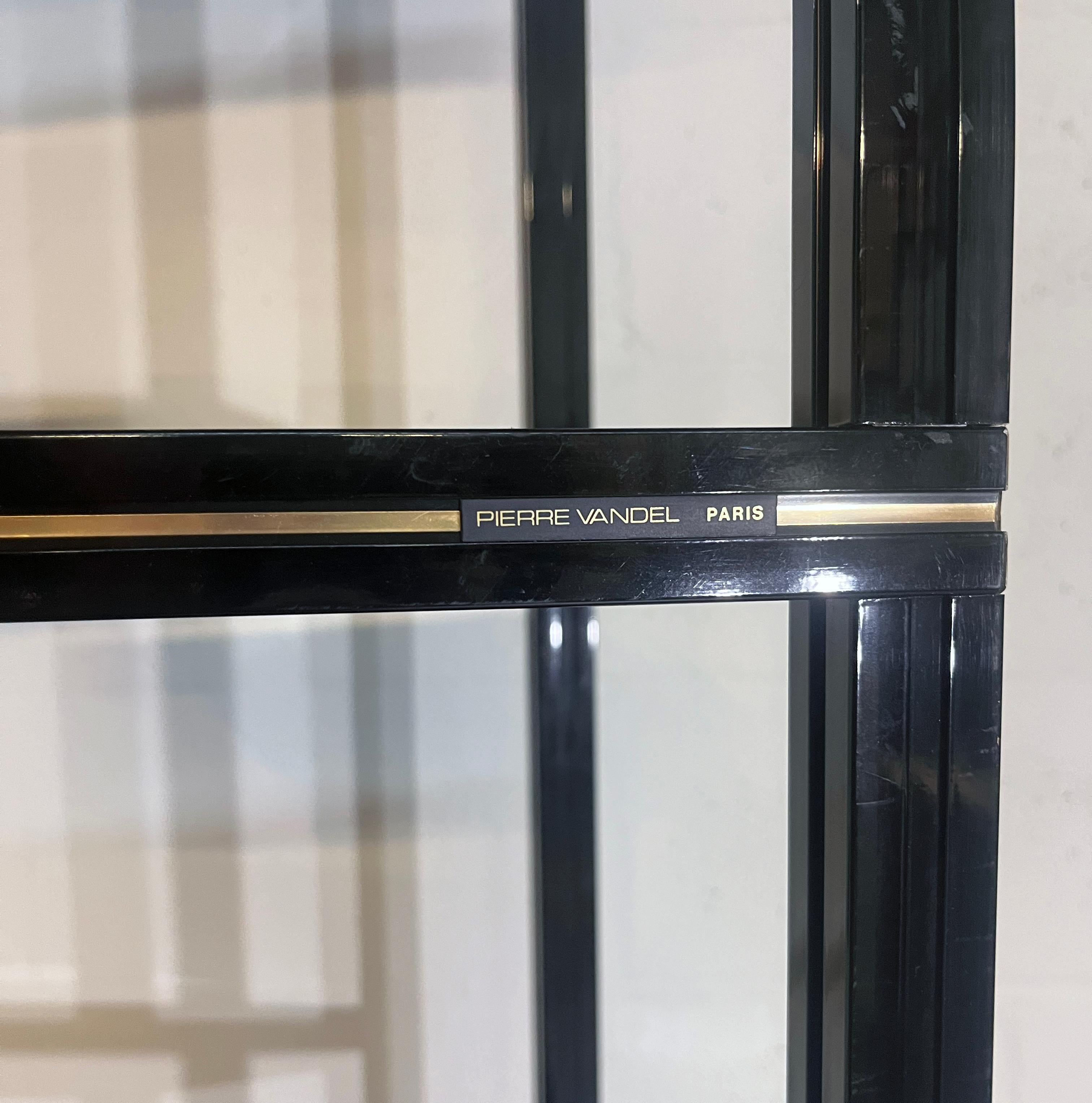Aluminum Lacquered Etagere Shelves by Pierre Vandel, 1970s For Sale