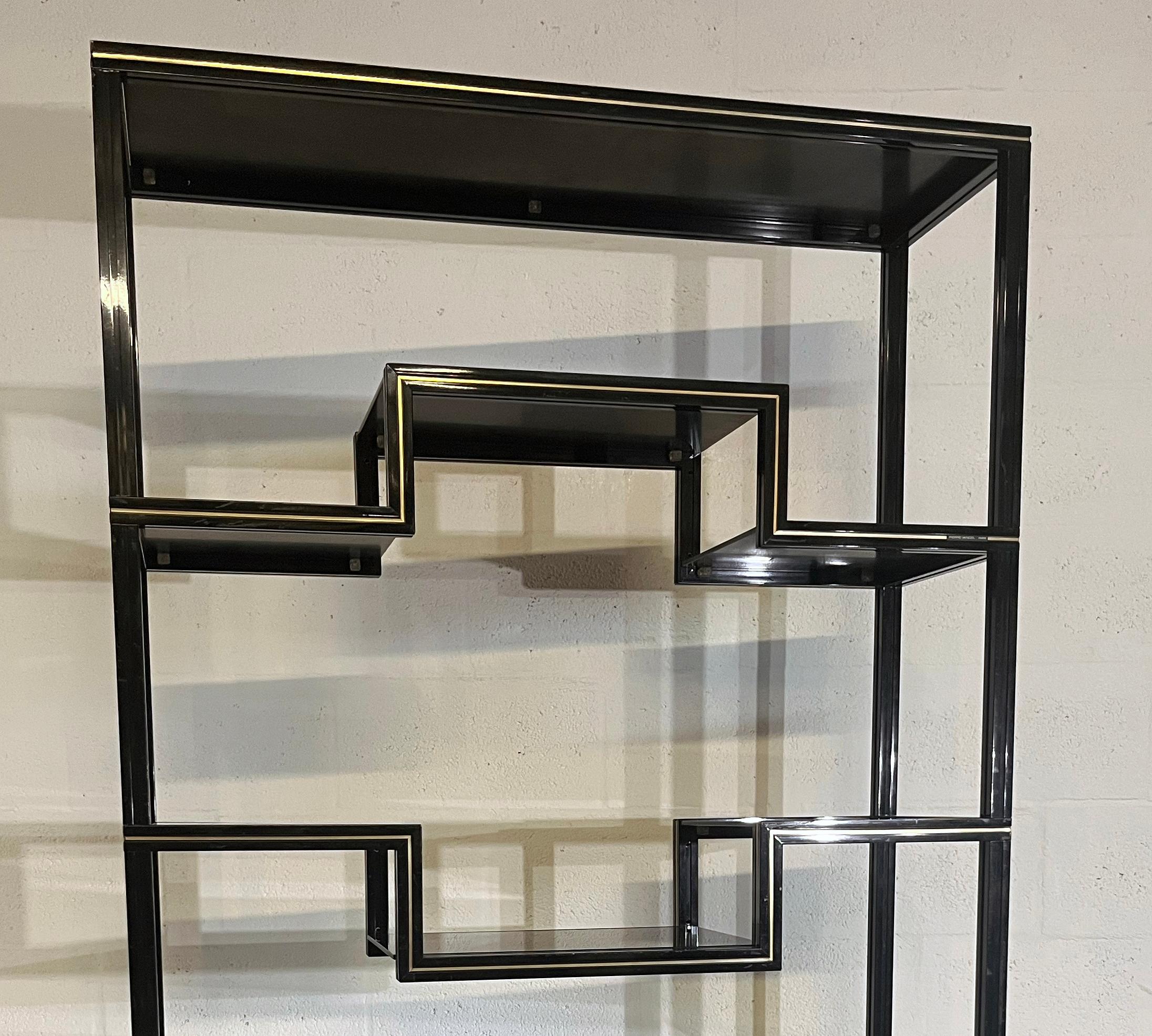 Mid-Century Modern Lacquered Etagere Shelves by Pierre Vandel, 1970s For Sale