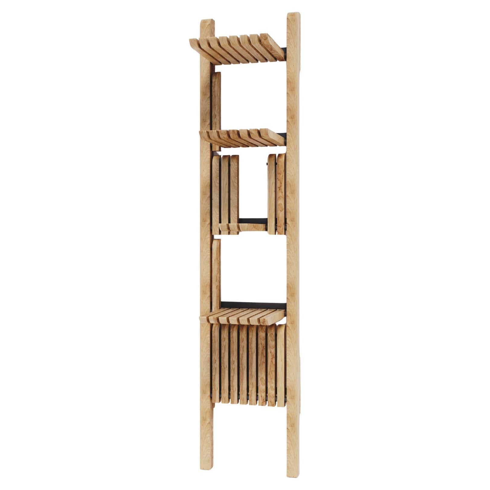 Finitura laccata e sistema di scaffalature in acciaio - Scaffali modulari artigianali da 500 mm