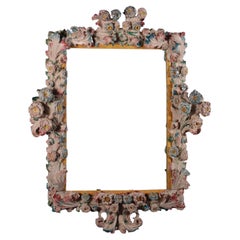 Antique Lacquered Frame, Veneto, Last Quarter of the 18th Century
