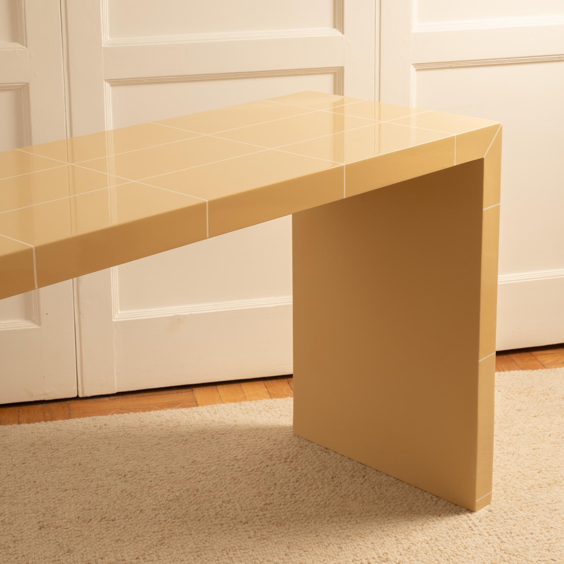 Organic Modern Lacquered french console For Sale