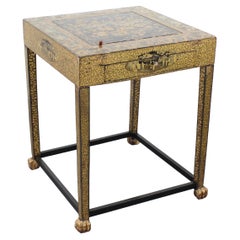 Lacquered game table with profuse decoration Qing Dynasty - China - 19th century