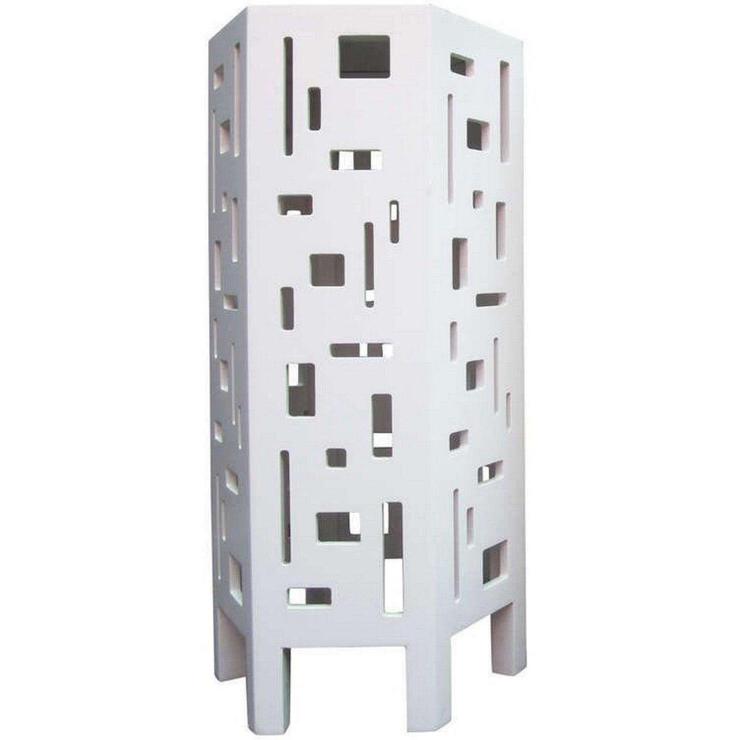 Lacquered Geometric Side Table