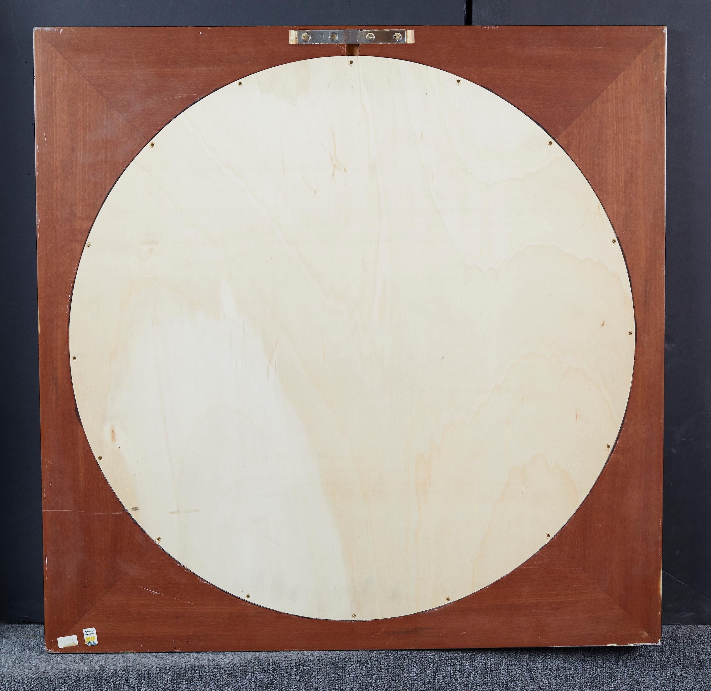Lacquered Goat Skin Mirror by Aldo Tura In Good Condition For Sale In Montreal, QC