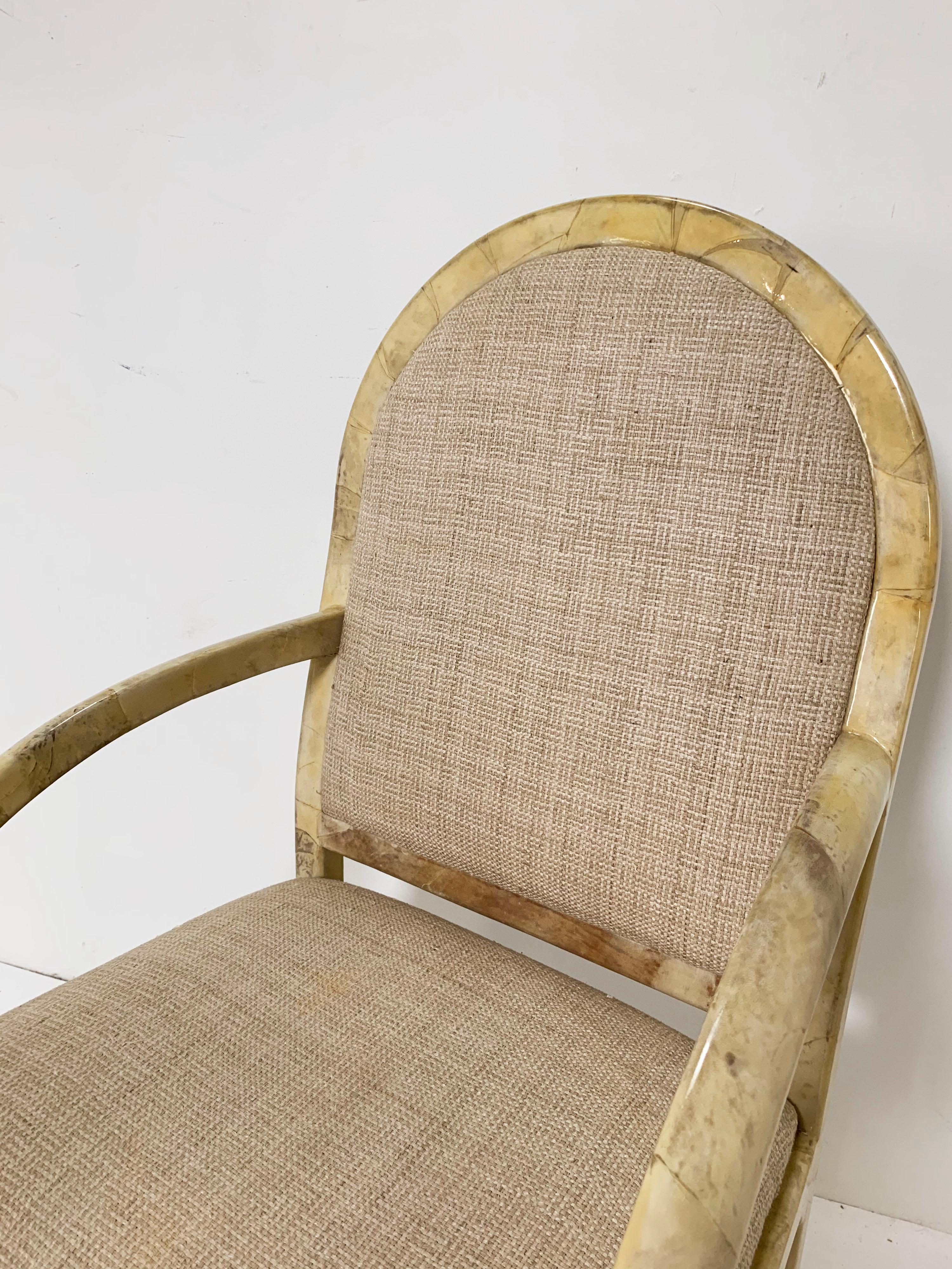 Lacquered Goatskin Armchair, Made in Colombia, circa 1970s 5
