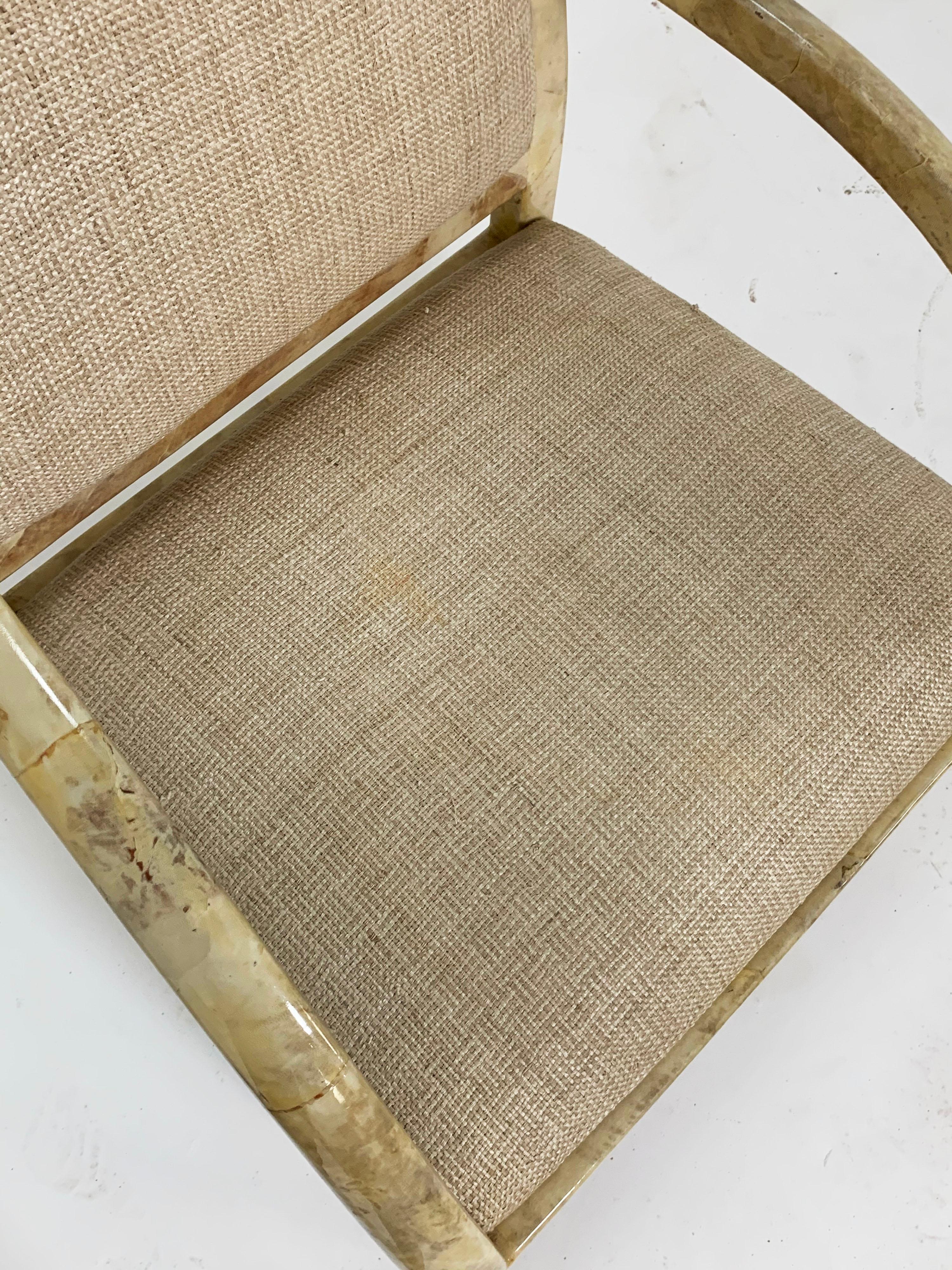 Lacquered Goatskin Armchair, Made in Colombia, circa 1970s 6