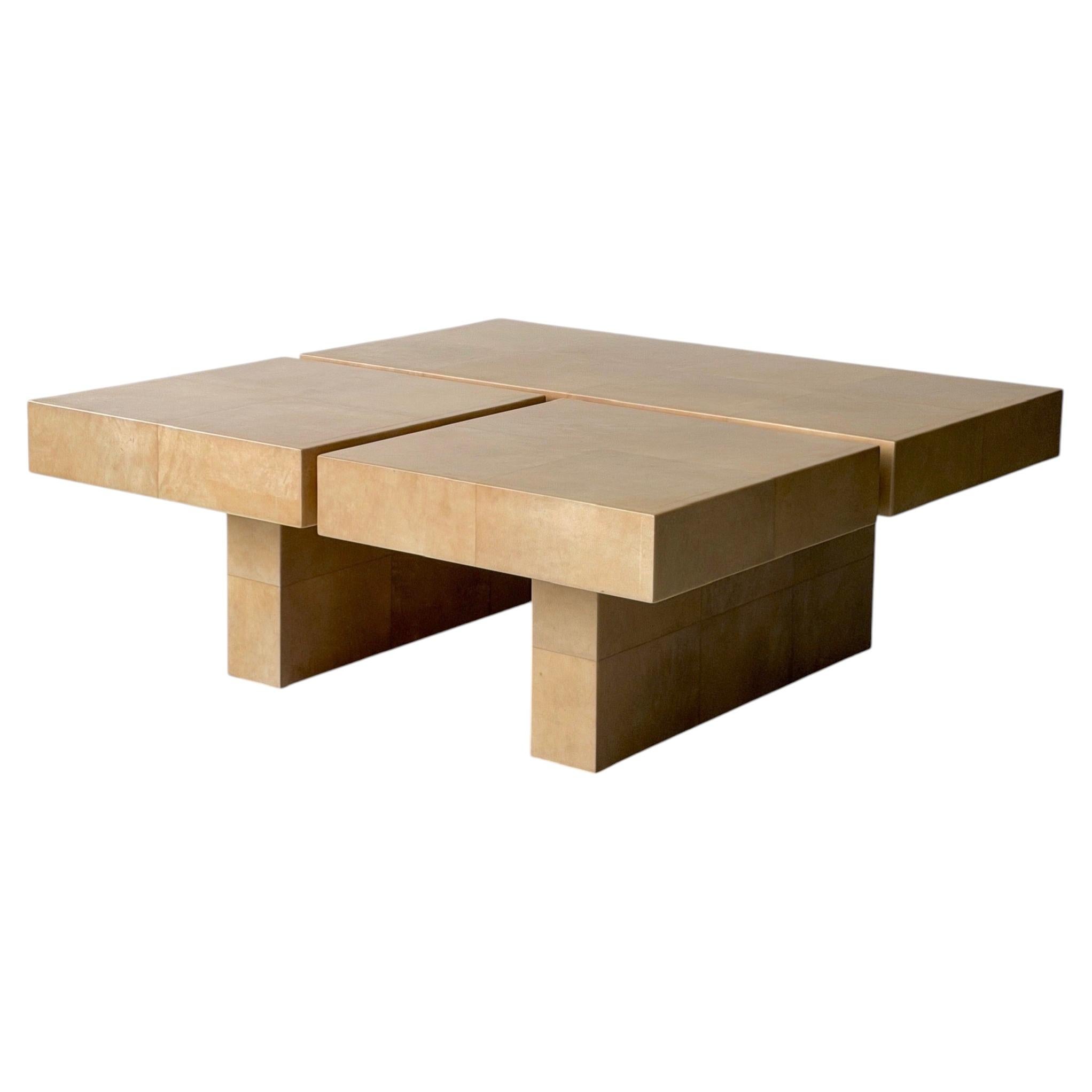 Lacquered Goatskin Coffee Table by Aldo Tura