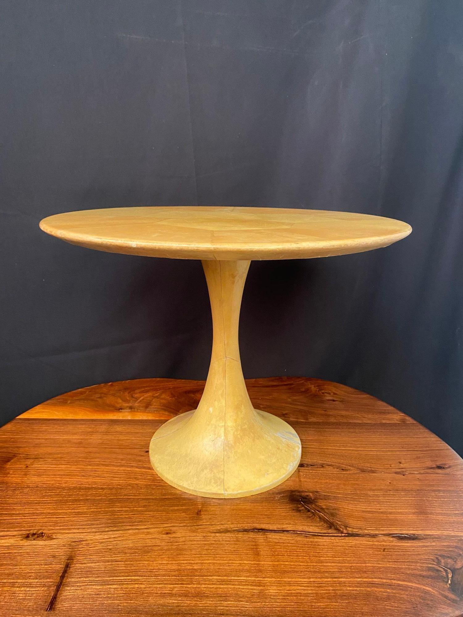Pedestal de piel de cabra lacada Italia Años 50 en Bueno estado para la venta en Asbury Park, NJ
