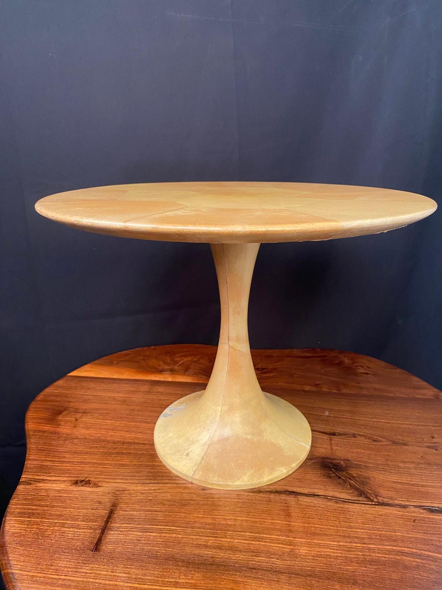 Pedestal de piel de cabra lacada Italia Años 50 Laca en venta