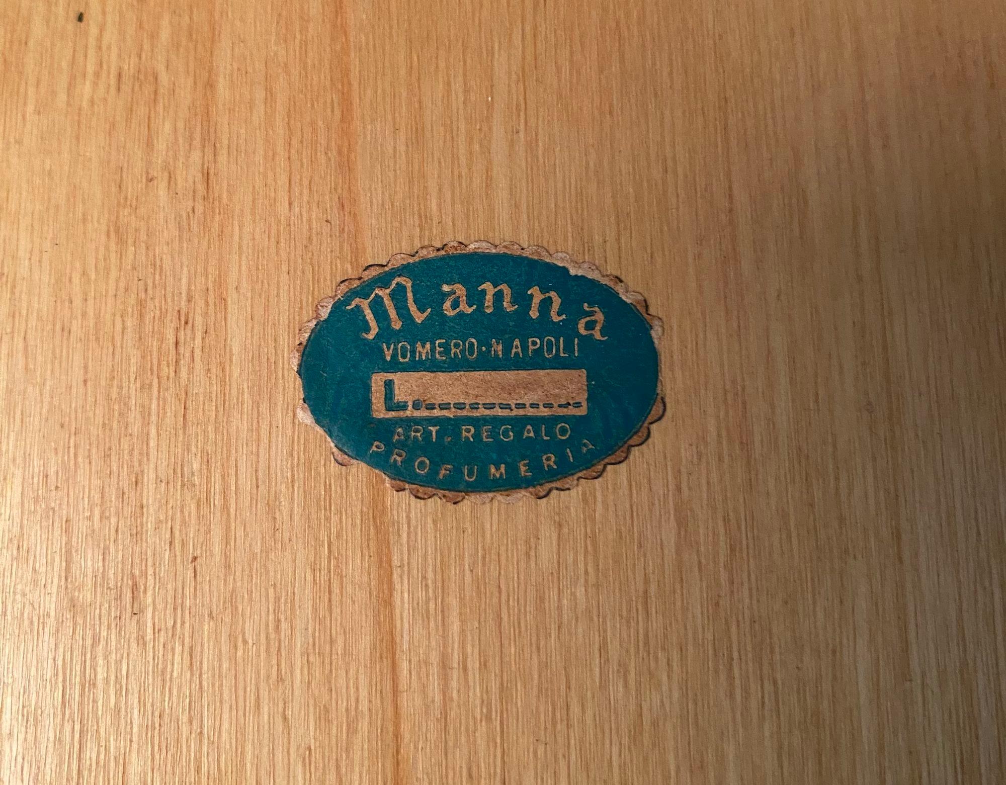 Pedestal de piel de cabra lacada Italia Años 50 en venta 4