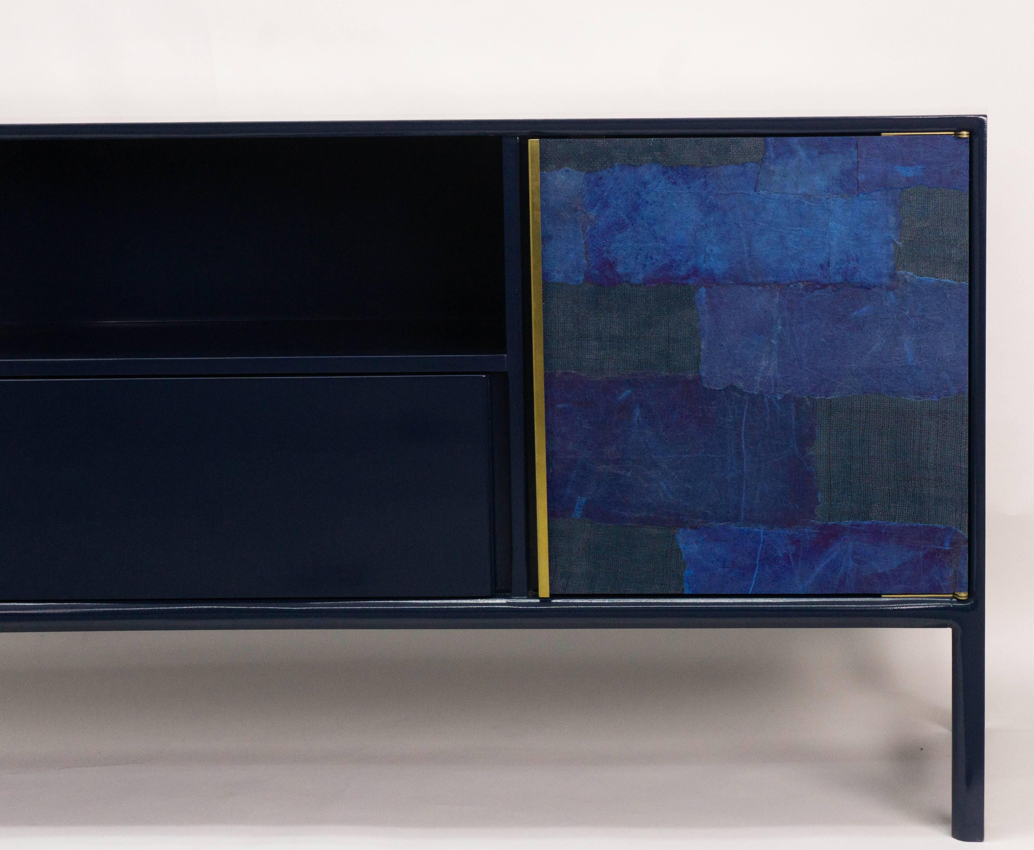 Lacquered High Gloss Modern Sideboard, Customizable In New Condition For Sale In Greenwich, CT