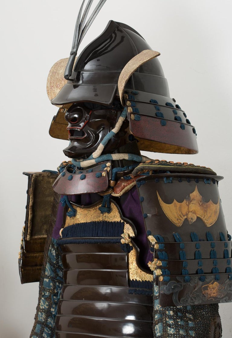 Lacquered Leather Japanese Samurai Armor, 19th Century For Sale at 1stDibs