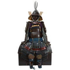 Lacquered Leather Japanese Samurai Armor, 19th Century
